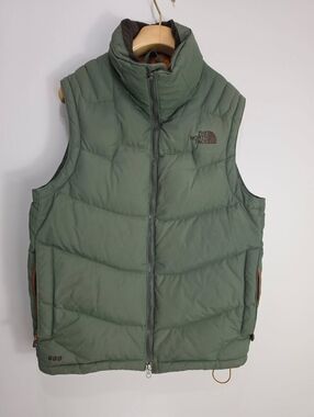 The North Face 600 Olive Green Puffy Down Vest
